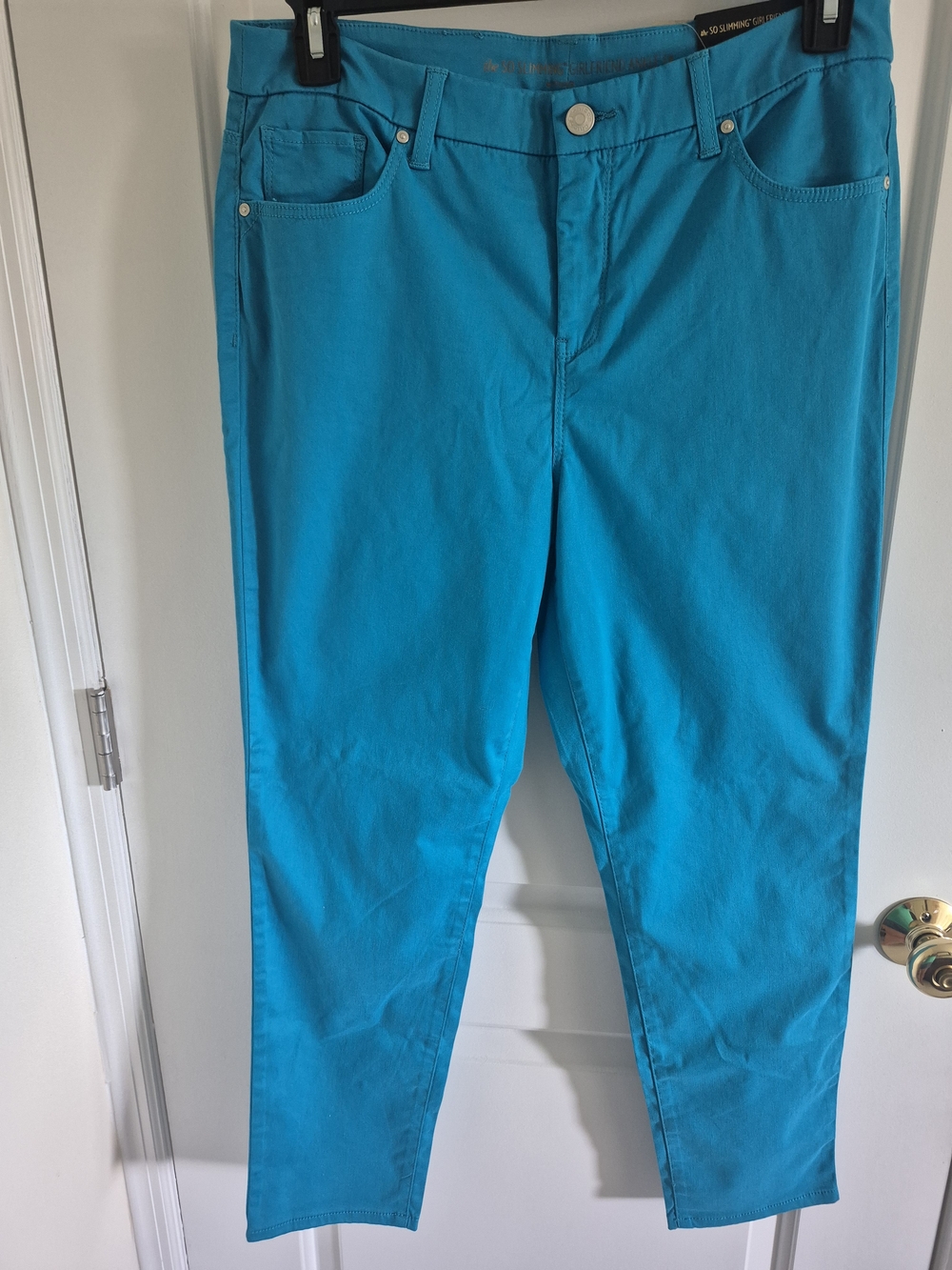 Chico's Teal Ankle Crop Stretch Jeans